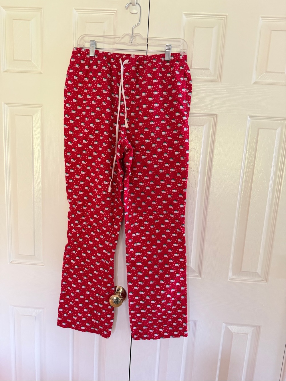 Vineyard Vines Men's Lounge PJ Bottoms Sz Small Christmas Whale Elf Red Pants